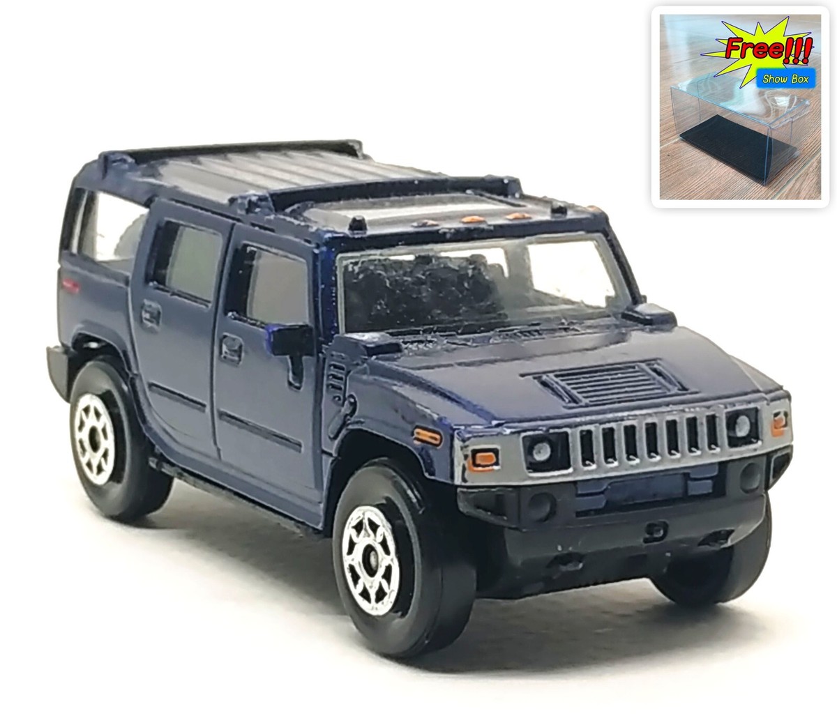 Majorette Hummer H2 TM GM Dark Blue 1:61 (3