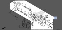 Honda 1996-2016 CMX Bremssattel Unterbau Neu 45150-KEB-305 OEM