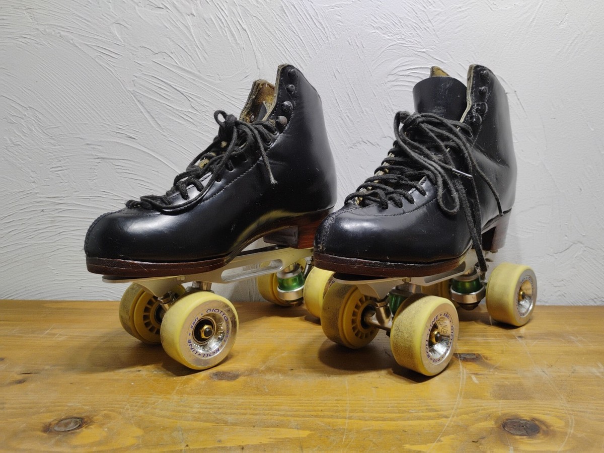 Vintage Roller Skates Harlick Boots 9 1/2 With Roll Line