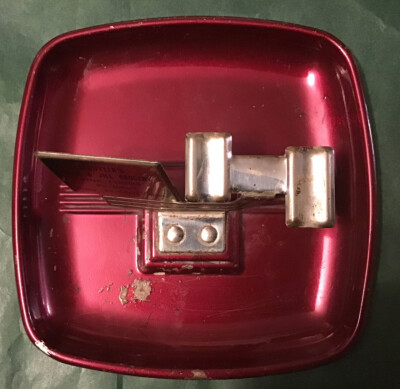 Vintage Metal Ash Tray ~ Schiffler s Jack & Jill Grocery Albany Minn Tel 5-3675