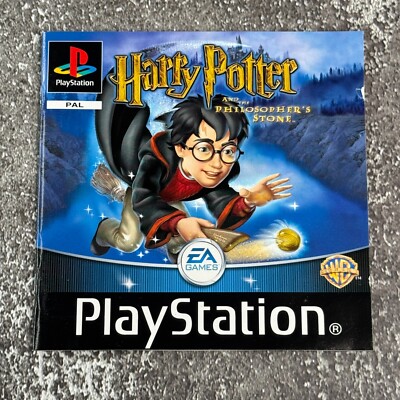 Harry Potter & the Philosopher's Stone PS1 PlayStation 1 ORIGINAL MANUAL ONLY