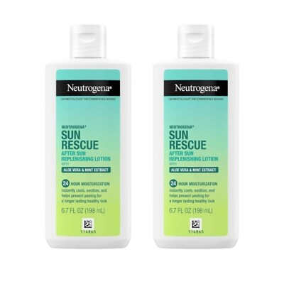#ad #ad 2pk Neutrogena Sun Rescue After Sunburn Skin Cooling Lotion Aloe Vera 6.7 oz $15.99