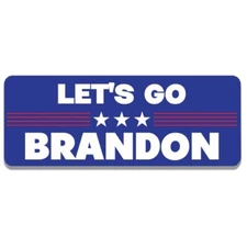 Let's Go Brandon Blue Magnet Decal, 3x8 In,Automotive Magnet for Car Truck SUV