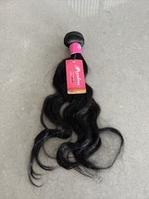 16  Human Hair Weft Virgin Hair LOOSE WAVE Color 1B  New W/ Fast Shipping 