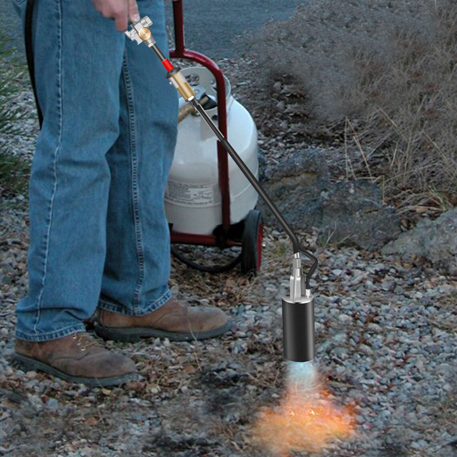 Propane Torch Weed Burner Ice Snow Melter Dragon Wand Igniter Roofing
