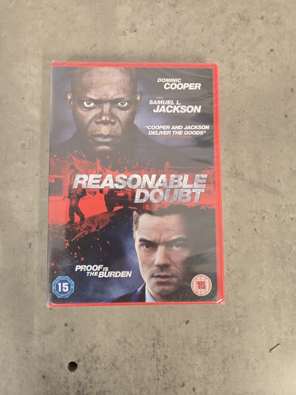 REASONABLE DOUBT - CERT 15  - DVD - New & Sealed - Free P&P - VGC - NEW