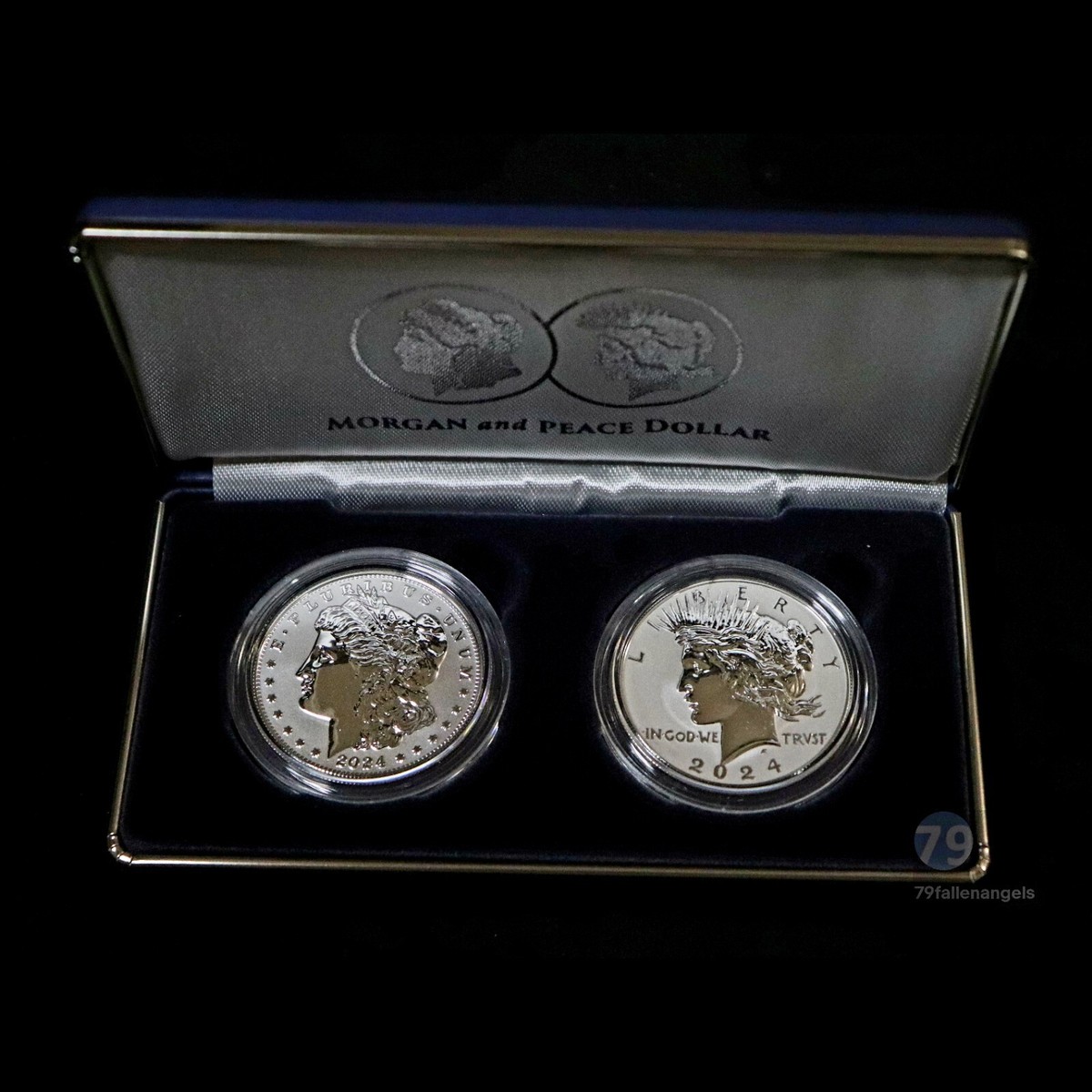 2024-S Morgan & Peace Two-Coin Reverse Proof Set Silver Dollar