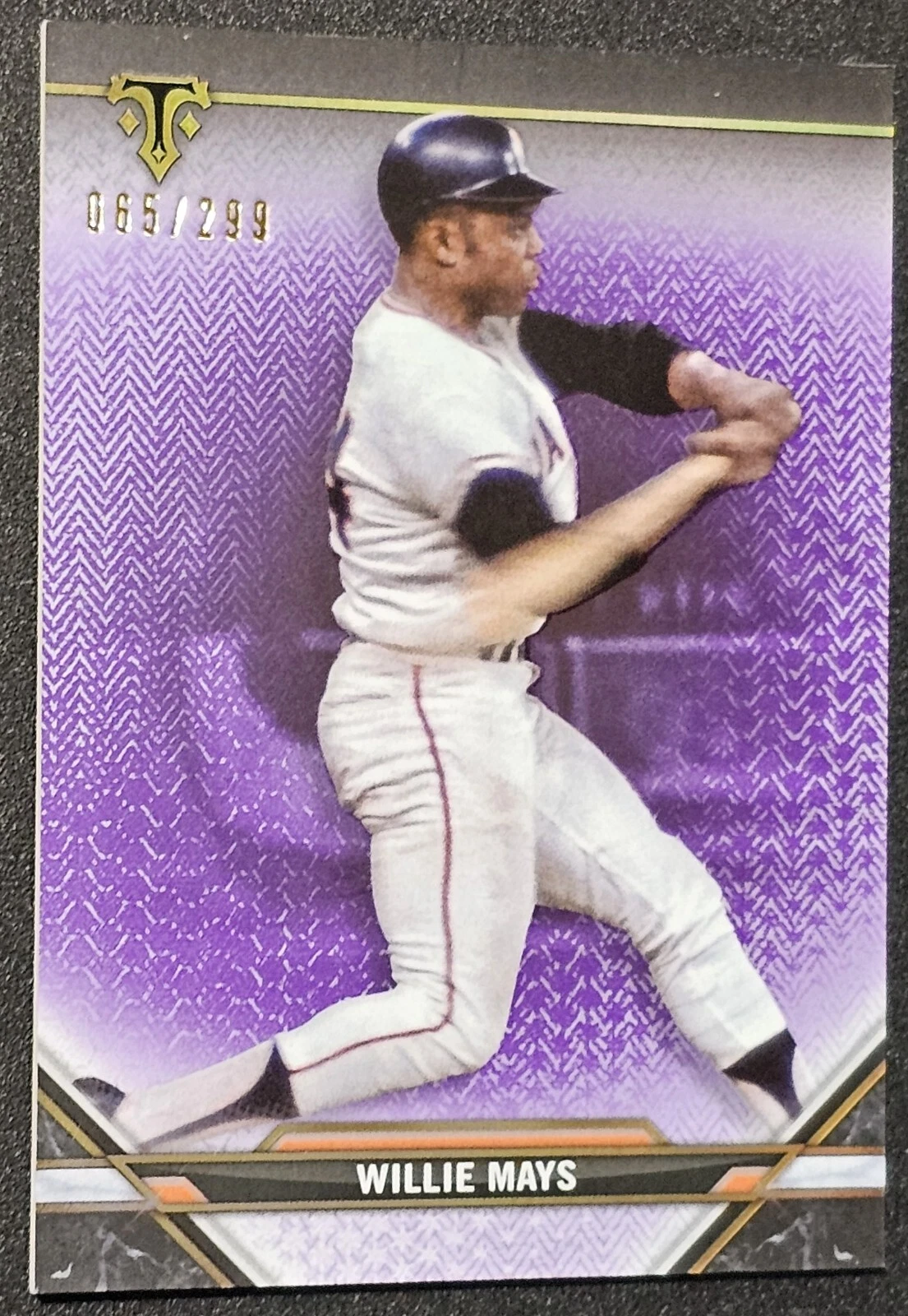 2021 Topps Triple Threads Willie Mays Amethyst /299 - #88