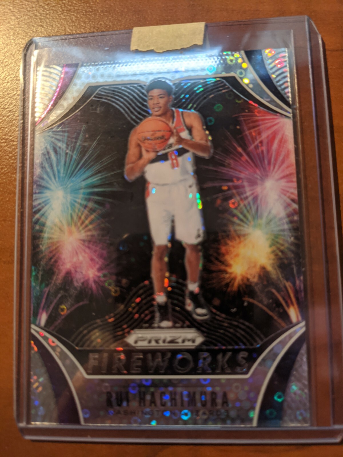 2019-20 Panini Prizm Fireworks Fast Break Rui Hachimura #29 Rookie