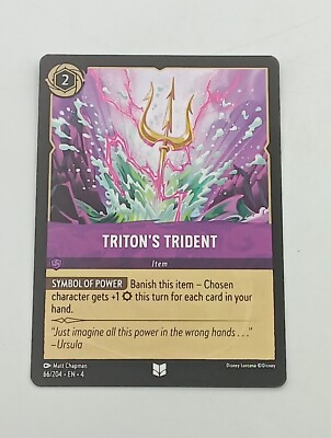 Disney Lorcana TCG Einzelkarte Triton´s Trident NM