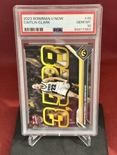 2023 CAITLIN CLARK PSA 10 ROOKIE BOWMAN U NOW #49 Scoring Champion EPIC CARD