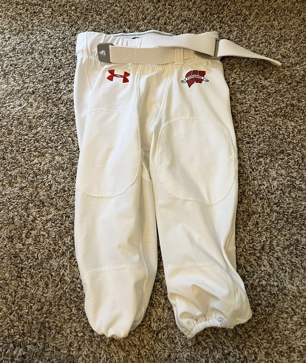 Wisconsin Badgers Game Used Worn Football Pants Vs Notre Dame