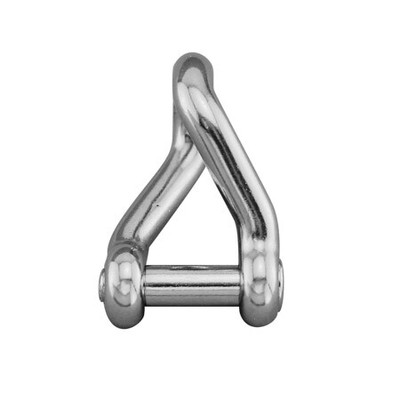STAINLESS TWIST SHACKLE WITH NO SNAG PIN 1/2'' 316 SS