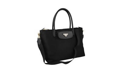 PRADA Nylon Light Shopper Schultertasche/Handtasche - 1BA106 - Schwarz - NEU