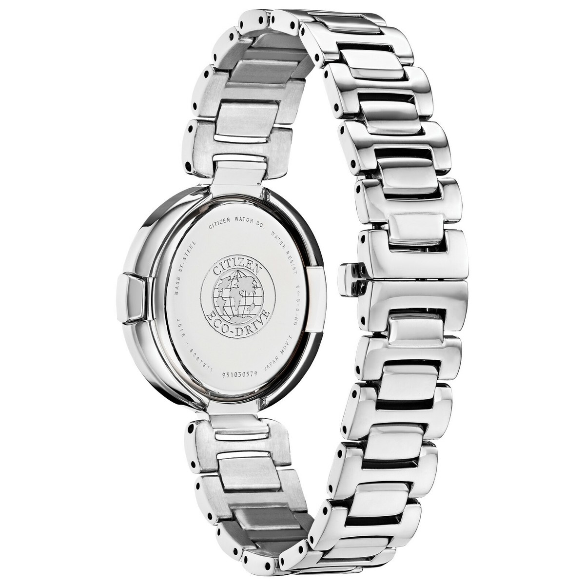 Citizen Eco-Drive Women's Diamond Accent Silver-Tone Watch 34MM