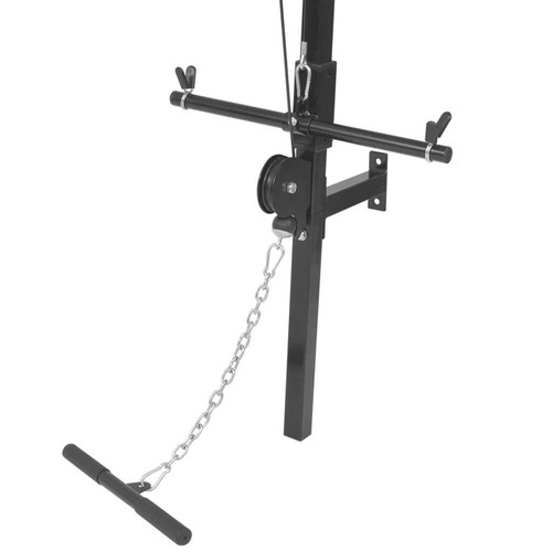 Wall-mounted Home Gym with 2 Pulleys Cable Pull-up Station Bar Training vidaXL - Bild 6 von 6