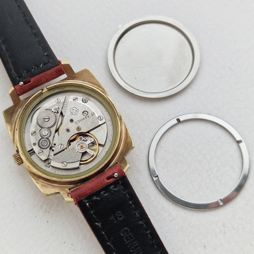 Early Vintage Soviet mechanical mens watch POLJOT Kirova 1MChZ Gold plated USSR - Picture 12 of 17