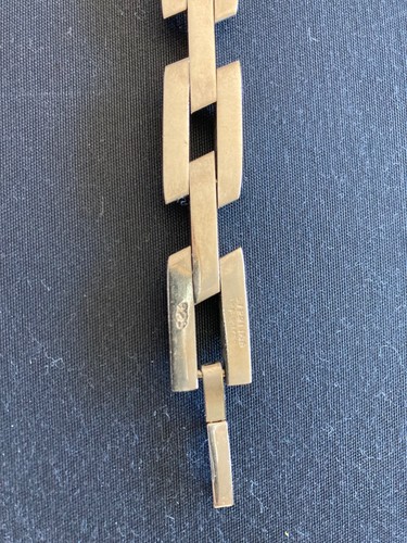 Rare Vintage Stainless Steel Bracelet Link Style 7 1/2” x 1/2” .. - Picture 9 of 10