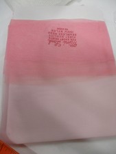 1PR VINTAGE UNBRANDED RT SHEER MICRO MESH NYLON STOCKINGS SIZE 11 LONG 36" PINK