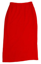 Damen Rock lang rot Gr. 38