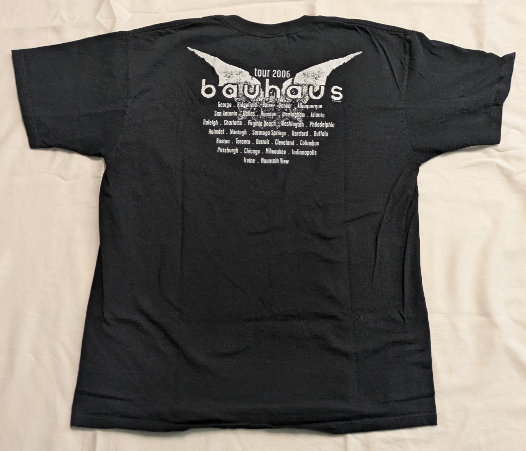 Vintage Bauhaus 2006 Band Tour T Shirt Men's XL Goth Post-Punk | eBay