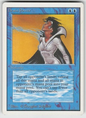 Drain Power Unlimited Edition Rare MAGIC: THE GATHERING