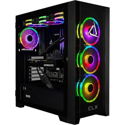 CLX SET Liquid Cooled Gaming Desktop Computer, Intel Core Ultra 9 285K 3.7GHz, 6