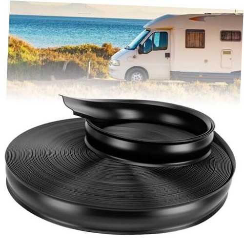 1" RV Trim Molding Insert 100Ft RV Weather Stripping Exterior, Black RV Vinyl