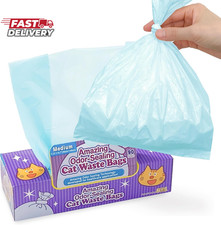 BOS Amazing Odor Sealing Cat Waste Disposal Bags - Durable and Unscented Size: