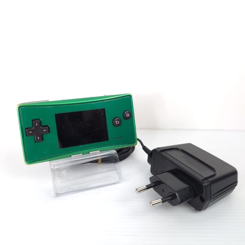 Game Boy Micro Green + Charger - Original Nintendo Handheld Console