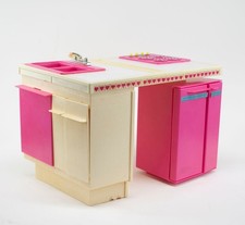 Barbie Dream Kitchen Sink Stove Fridge Cart Replacement Parts Vintage 1984