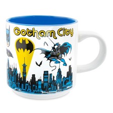 DC Comics Batman Allover Print Single Stackable Ceramic Mug Holds 13 Ounces