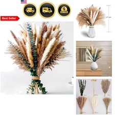 Pampas Grass Decor Dried Flower Bouquet Boho Centerpieces for Tables Floors