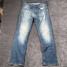Levi's 559 Jeans Mens 33x32 Blue Med Wash Relaxed Straight Distressed Denim