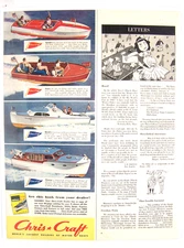 Chris Craft Motor boats 1/2 page Print ad