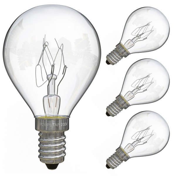 Backofenlampe E14 25W HitzebestäNdig Bis 300 °C (2400K Warmweiß 180Lm), 4 StüCk-image