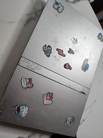 Sony PS2 PlayStation 2 Slim SILVER Console Bundle System Fully Tested Working