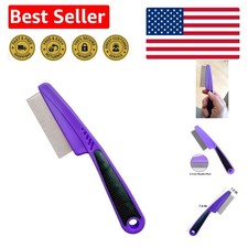 Flea Comb with Rubber Handle for Cats  Dogs - Fine Tooth Grooming Tool