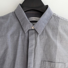 Mens Calvin Klein Button Up Shirt - Long Sleeve - Size L Slim Fit