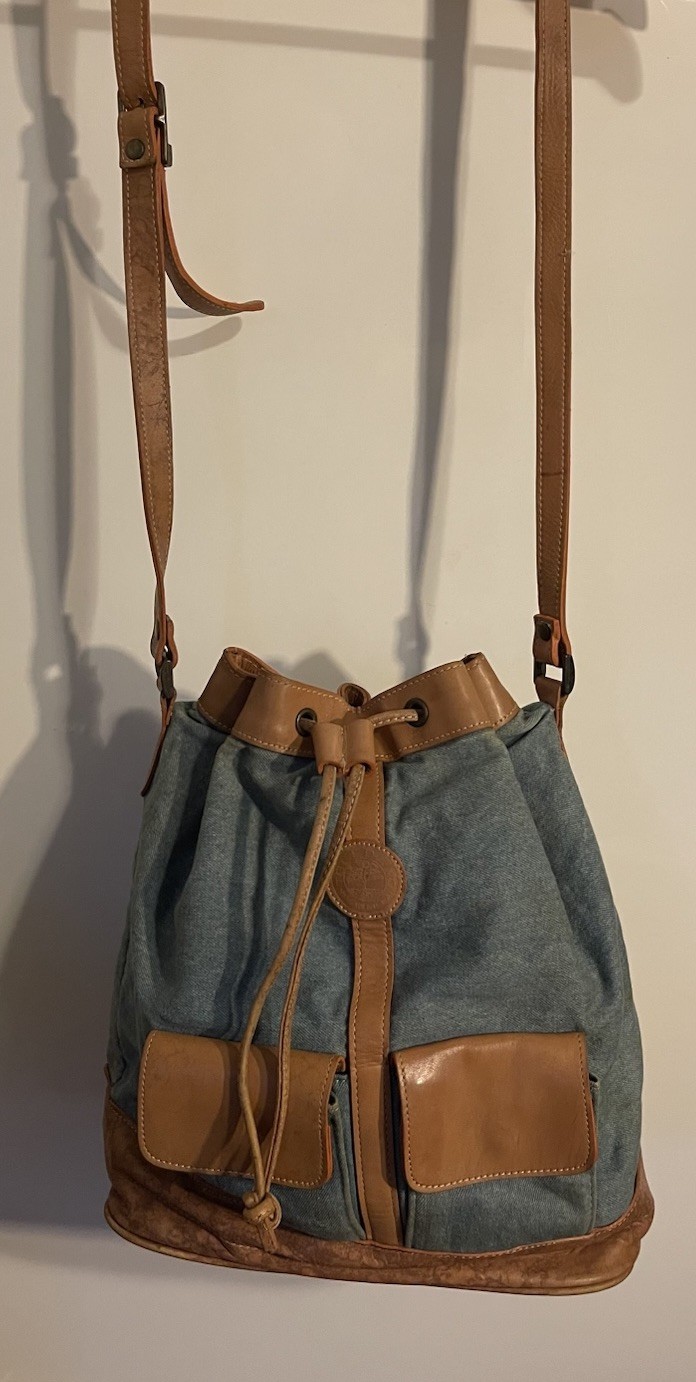 Toledano Bucket Bag Denim & Leather