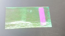 CBS Dichroic Glass coe 90 Magenta/Green on thin Clear 2 x 4