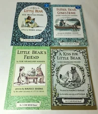 Lot of 4 Little Bear Series Books by Else Holmelund Minarik Kiss Friend Father