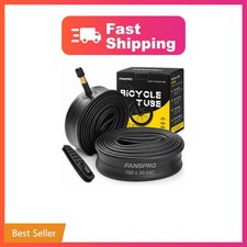 FANSPRO 700C Bike Inner Tubes 700 x 35-43c, 2 Pack Extra-Long 48mm Schrader...