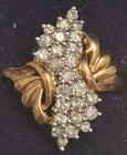 Very Nice Solid 10K Gold & Natural Diamond Cocktail Ring Size 6.5 — photo 4