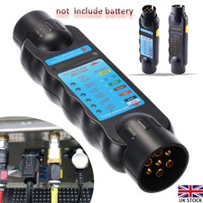 7-Pin Trailer Socket Tester Electrical Tow Bar Wiring Circuit Light Test Tool UK