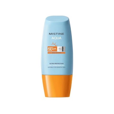 Mistine Aqua Base Ultra Matte & Light Sunscreen SPF50+ PA++++ 90ml Thailand