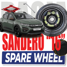 Rueda De repuesto galleta Dacia Sandero Stepway 16" Accesorios Gato Llave Bolsa