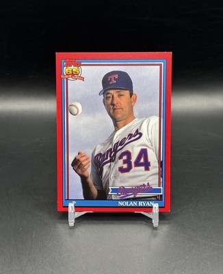 JERSEY NUMBER MATCH #34/50 Nolan Ryan 2016 Topps Archives 1991 Design Red Border