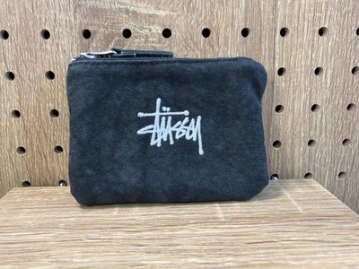 STUSSY Canvas coin pouch black