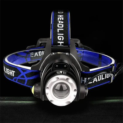LED Induction Headlamp Sensor Headlight T6/L2 Outdoors Waterproof Zoomable USB R
